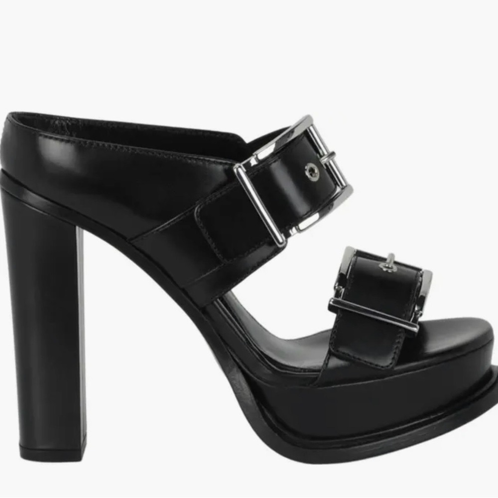 Alexander McQueen Black Platform Sandals